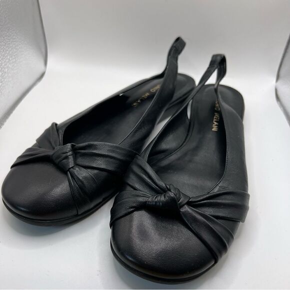 Antonio Melani Black twist toe flats - Picture 3 of 8